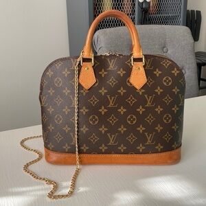 Louis Vuitton Alma Monogram with Gold Chain